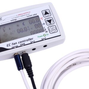 GSE Digitální regulátor s LCD displejem pro 2 EC ventilátory (Stereo-Jack 3.5mm)