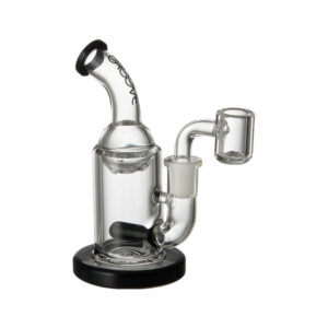 Groove Micro Tube Glass Rig Clear and Black